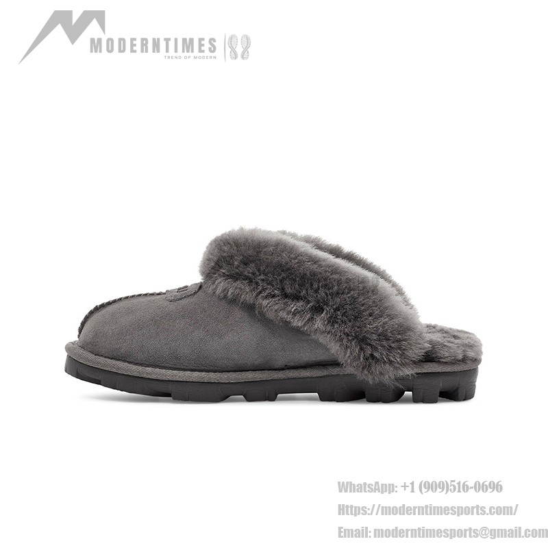 UGG Women's Coquette Slipper Grey 1015125 - Cozy Sheepskin Indoor-Outdoor Slippers