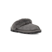 UGG Damen Coquette Hausschuhe Grau 1015125 - Bequeme Schaffell Hausschuhe für drinnen und draußen