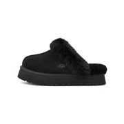 UGG Women's Disquette in Black: Stylish Sheepskin-Lined Platform Slippers for Ultimate Comfort 1122550