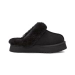 UGG Women's Disquette in Black with Sheepskin Lining and EVA Platform Sole