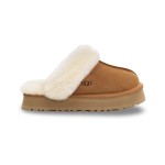 UGG Women's Disquette Slipper Chestnut 1122550 - Cozy Sheepskin Platform Slippers for Indoor and Outdoor Wear