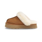 UGG Women's Disquette Slipper Chestnut 1122550 - Cozy Sheepskin Platform Slippers for Indoor and Outdoor Wear