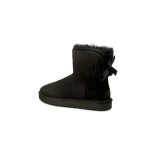 UGG ウィメンズ ミニ ベイリー ボウ II ブーツ ブラック 1016501 - リボン付きミニ冬用ブーツ