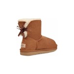 UGG Women's Mini Bailey Bow II Boot Chestnut 1016501 - Stylish Suede and Sheepskin Boot