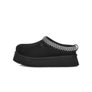 UGG Damen Tazz Schwarz Hausschuhe – Gemütliche Wollgefütterte Winterhausschuhe | Modell 1122553-BLK