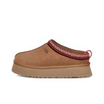 UGG Damen Tazz Hausschuhe Kastanienbraun 1122553 - Lammfellplattform-Hausschuhe