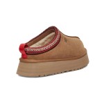 UGG Damen Tazz Hausschuhe Kastanienbraun 1122553 - Lammfellplattform-Hausschuhe