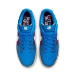 Undefeated x Nike Dunk Low SP Blue & Purple Snake Print Sneakers