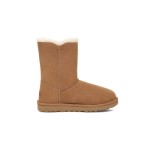 UGG レディース ベイリー B2S チェスナット 1153612、シープスキン裏地とUGGバックル付き