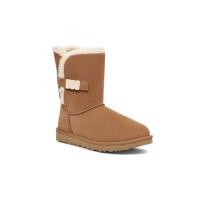 UGG レディース ベイリー B2S チェスナット 1153612：UGGバックル付きの快適シープスキンブーツ