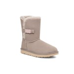 UGG 여성 베일리 B2S 오이스터 1153612 - 스타일리시한 UGG 스트랩이 있는 편안한 양털 미들 부츠