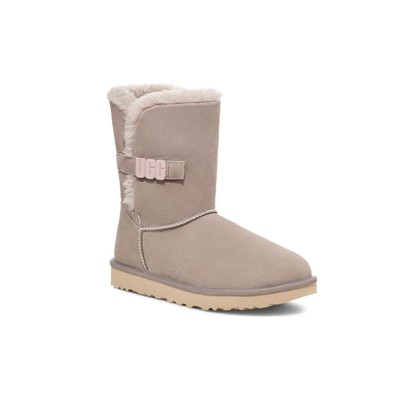 UGG ウィメンズ ベイリー B2S オイスター 1153612 - おしゃれなUGGストラップ付き快適シープスキンミドルブーツ