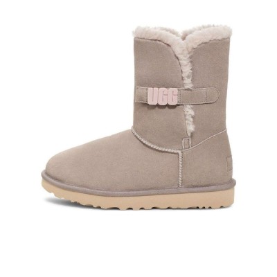 UGG Women's Bailey B2S Oyster 1153612 - Cozy Sheepskin Mid-Calf Boots with Stylish UGG Strap