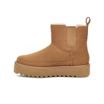 UGG Damen Classic Chelsea Platform Mini Boot Kastanienbraun 1158051 - Stilvolle Wildlederstiefel