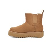 UGG レディース クラシック チェルシー プラットフォーム ミニ ブーツ チェスナット 1158051 - 毎日の快適さのためのスタイリッシュなスエードプラットフォームブーツ