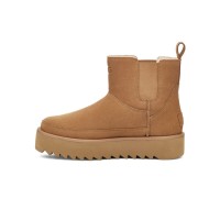 UGG レディース クラシック チェルシー プラットフォーム ミニ ブーツ チェスナット 1158051 - 毎日の快適さのためのスタイリッシュなスエードプラットフォームブーツ