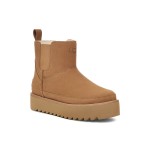 UGG Damen Classic Chelsea Platform Mini Boot Kastanienbraun 1158051 - Stilvolle Wildlederstiefel