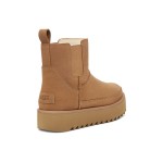 UGG レディース クラシック チェルシー プラットフォーム ミニ ブーツ チェスナット 1158051 - スタイリッシュなスエードブーツ