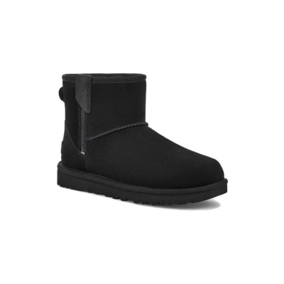 UGG Women's Classic Mini Bailey Zip Boot Black 1151230 - Cozy and Stylish Winter Boots