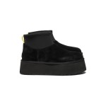 UGG Damen Classic Mini Dipper Schwarz 1168170 mit Wasserdichtem Obermaterial und Plateausohle