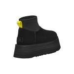 UGG Damen Classic Mini Dipper Schwarz 1168170 mit Wasserdichtem Obermaterial und Plateausohle