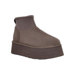 UGG Damen Classic Mini Dipper Thundercloud 1168170-THND - Wasserdichte Plateaustiefel