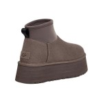 UGG Damen Classic Mini Dipper Thundercloud 1168170-THND - Wasserdichte Plateaustiefel