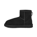 UGG Classic Mini II Black Boots with Sheepskin Lining