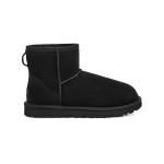 UGG Classic Mini II Black Boots with Sheepskin Lining