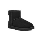 UGG Classic Mini II Black Boots with Sheepskin Lining