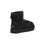 UGG Classic Mini II Black Boots with Sheepskin Lining