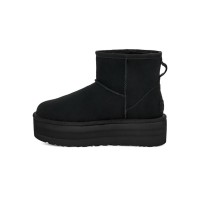 UGG Classic Mini Platform Schwarz: Stilvolle und Bequeme Stiefel mit Modernem Plateau-Design