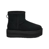 UGG Classic Mini Platform Schwarz: Stilvolle und Bequeme Stiefel mit Modernem Plateau-Design