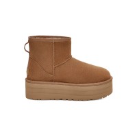 UGG Classic Mini Platform Kastanienbraun 1134991 - Gemütliche Schaffellstiefel mit stylischer Plateausohle