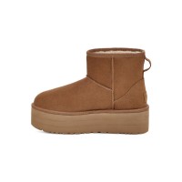 UGG Classic Mini Platform Kastanienbraun 1134991 - Gemütliche Schaffellstiefel mit stylischer Plateausohle