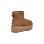 UGG Classic Mini Platform Chestnut 1134991 Boots - Suede and Sheepskin Comfort with Platform Sole