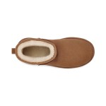 UGG Classic Mini Platform Chestnut 1134991 Boots - Suede and Sheepskin Comfort with Platform Sole