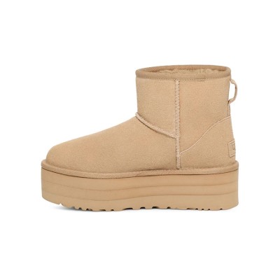 UGG Classic Mini Platform Mustard Seed 1134991 - Stylish Sheepskin Boots with Trendy Platform Sole