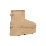 UGG Classic Mini Platform Mustard Seed 1134991 Boots - Sheepskin and Suede Comfort with Platform Sole