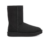 UGG Classic Short II Black Boots with Sheepskin Lining