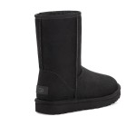 UGG Classic Short II Black Boots with Sheepskin Lining