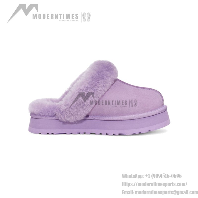 UGG Disquette Purple 1122550 Slippers - Sheepskin and Suede Comfort