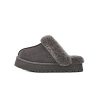 UGG Disquette Gray 1122550 - Luxurious Sheepskin Slippers for Cozy Comfort