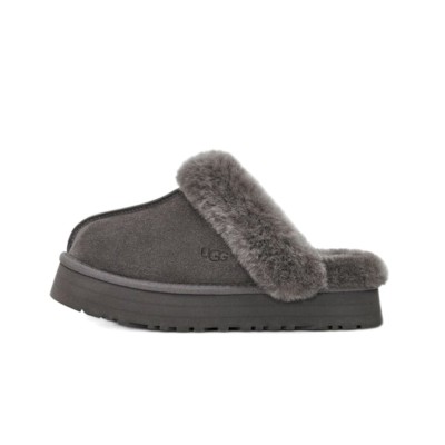 UGG Disquette Gray 1122550 - Luxurious Sheepskin Slippers for Cozy Comfort