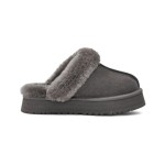 UGG Disquette Gray 1122550 Slippers - Sheepskin and Wool Lining for Comfort