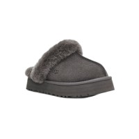 UGG Disquette Gray 1122550 - Luxurious Sheepskin Slippers for Cozy Comfort