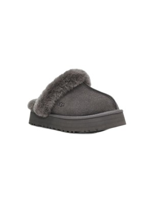 UGG Disquette Gray 1122550 - Luxurious Sheepskin Slippers for Cozy Comfort