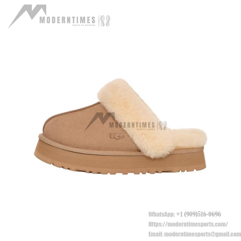 UGG Disquette Sand 1122550 Slippers - Sheepskin and Suede Comfort