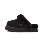 UGG Disquette Slipper Black with Sheepskin Lining