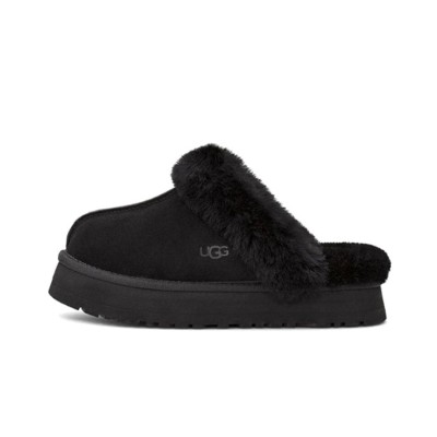 UGG Disquette Slipper Black: Cozy Comfort and Style for Home and Casual Wear  1122550